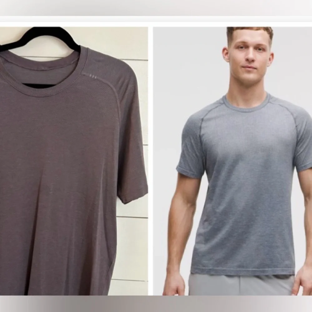 LULULEMON L Metal Vent men purple lightweight luxury activewear top athleisure